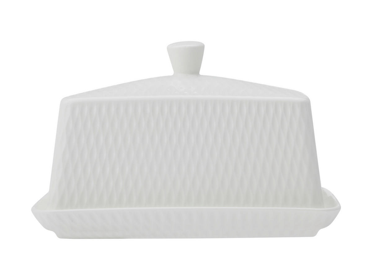 DÓZA NA MASLO porcelán keramika  - biela, Basics, keramika (16,5/11/11,5cm) - Maxwell & Williams