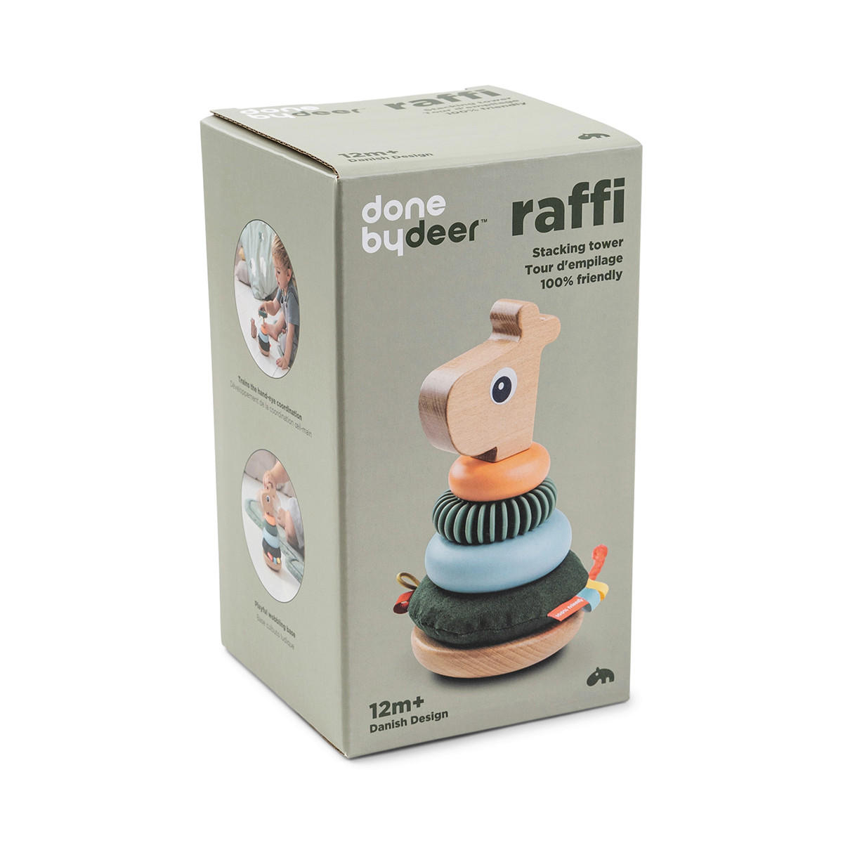 STAPELTURM - Multicolor, Basics, Holz/Holzwerkstoff (10,0/10,0/19,0cm) - done by deer