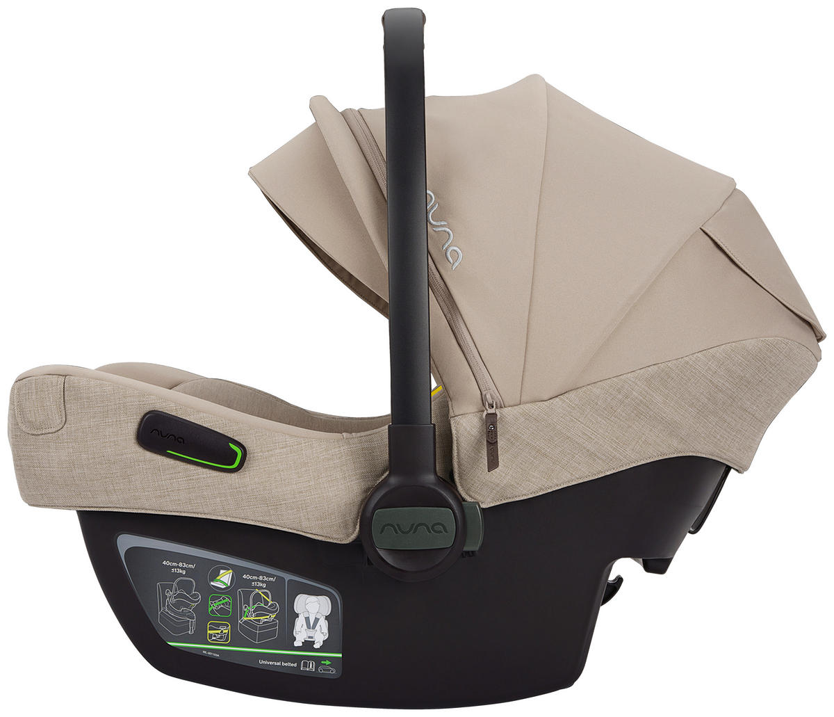 BABYSCHALE PIPA NEXT  - Beigebraun/Grün, Basics, Kunststoff/Textil (44/59/67cm) - Nuna