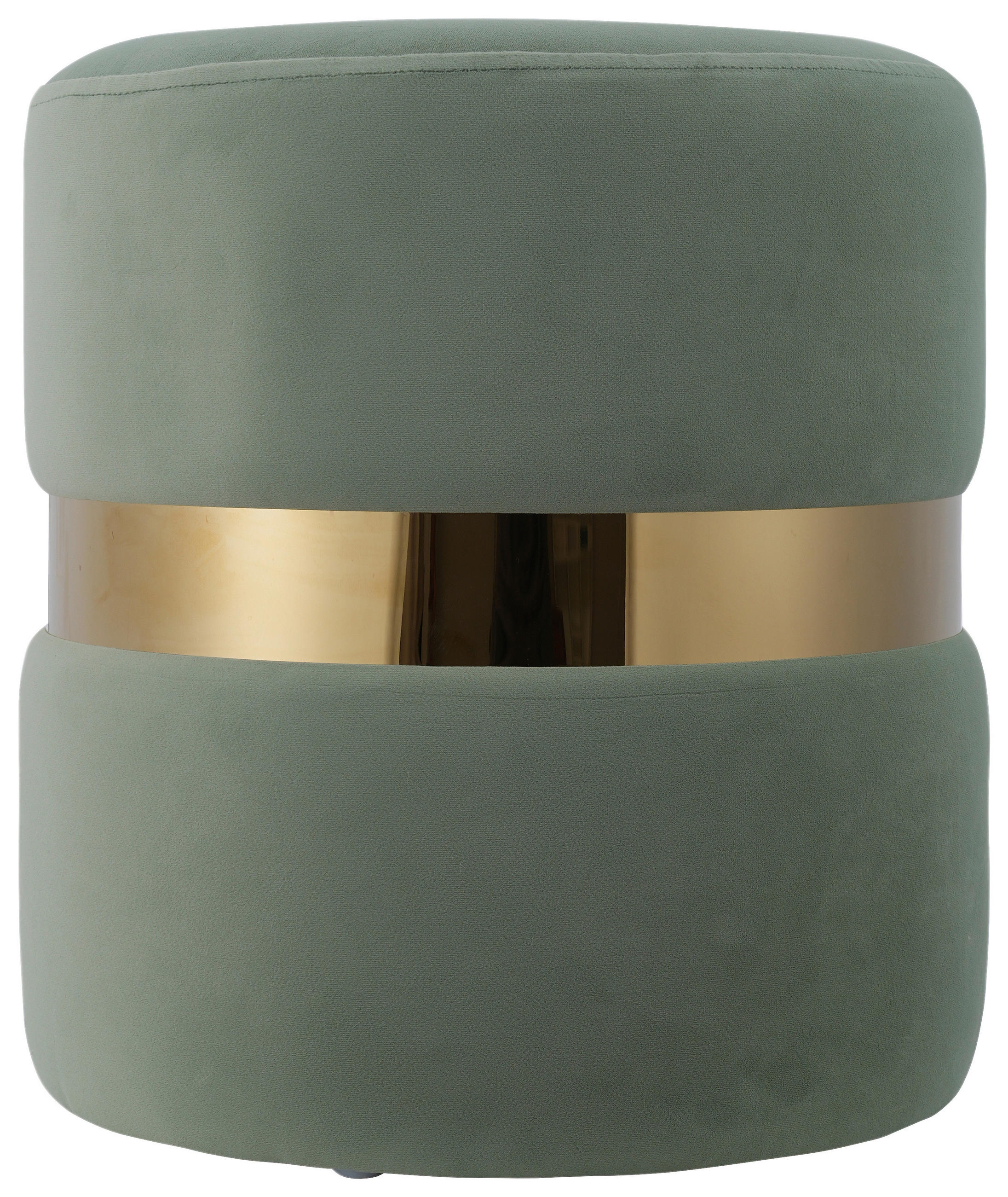 POUF Samt Mintgrün 35.5/39/35.5 cm  - Mintgrün, MODERN, Textil (35.5/39/35.5cm) - MID.YOU
