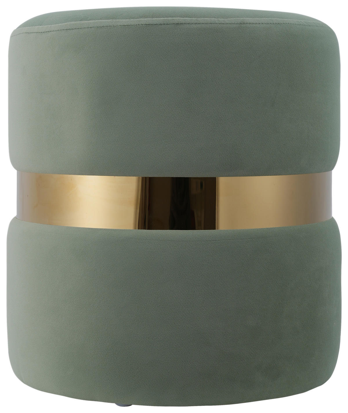 POUF Samt Mintgrün 35.5/39/35.5 cm  - Mintgrün, MODERN, Textil (35.5/39/35.5cm) - MID.YOU