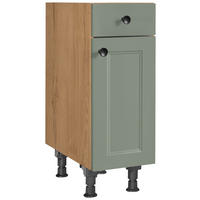 SCHUBKASTENUNTERSCHRANK 30/87/56 cm  in Grün, Eichefarben  - Eichefarben/Schwarz, MODERN, Holzwerkstoff/Metall (30/87/56cm) - Nobilia