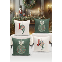 KISSENBEZUG-SET Artfchrst4-48 43/43 cm  - Multicolor, Basics, Textil (43/43cm) - X-Mas