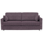 SCHLAFSOFA Webstoff Rosa  - Chromfarben/Rosa, KONVENTIONELL, Textil/Metall (208/86/97cm) - Novel
