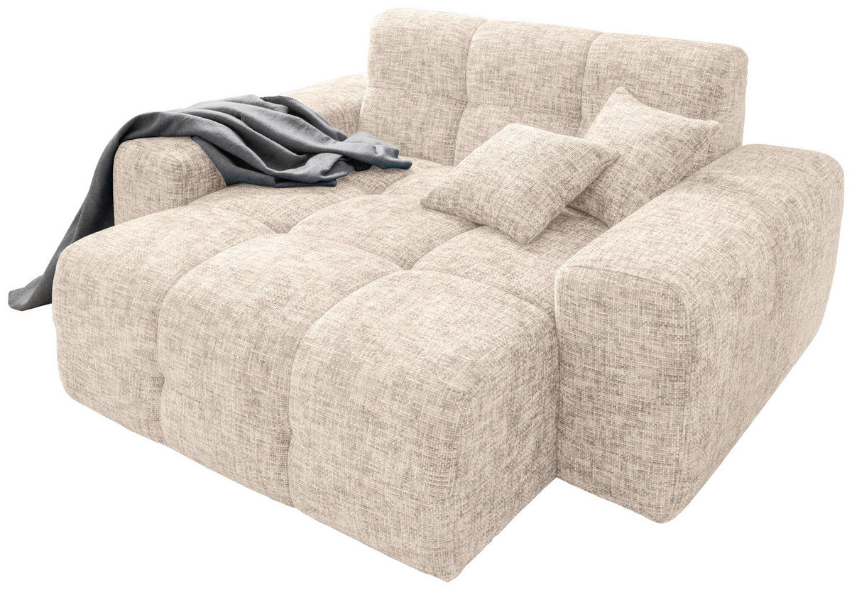 XXL-SESSEL - Creme, MODERN, Kunststoff/Textil (181/87/155cm) - Livetastic