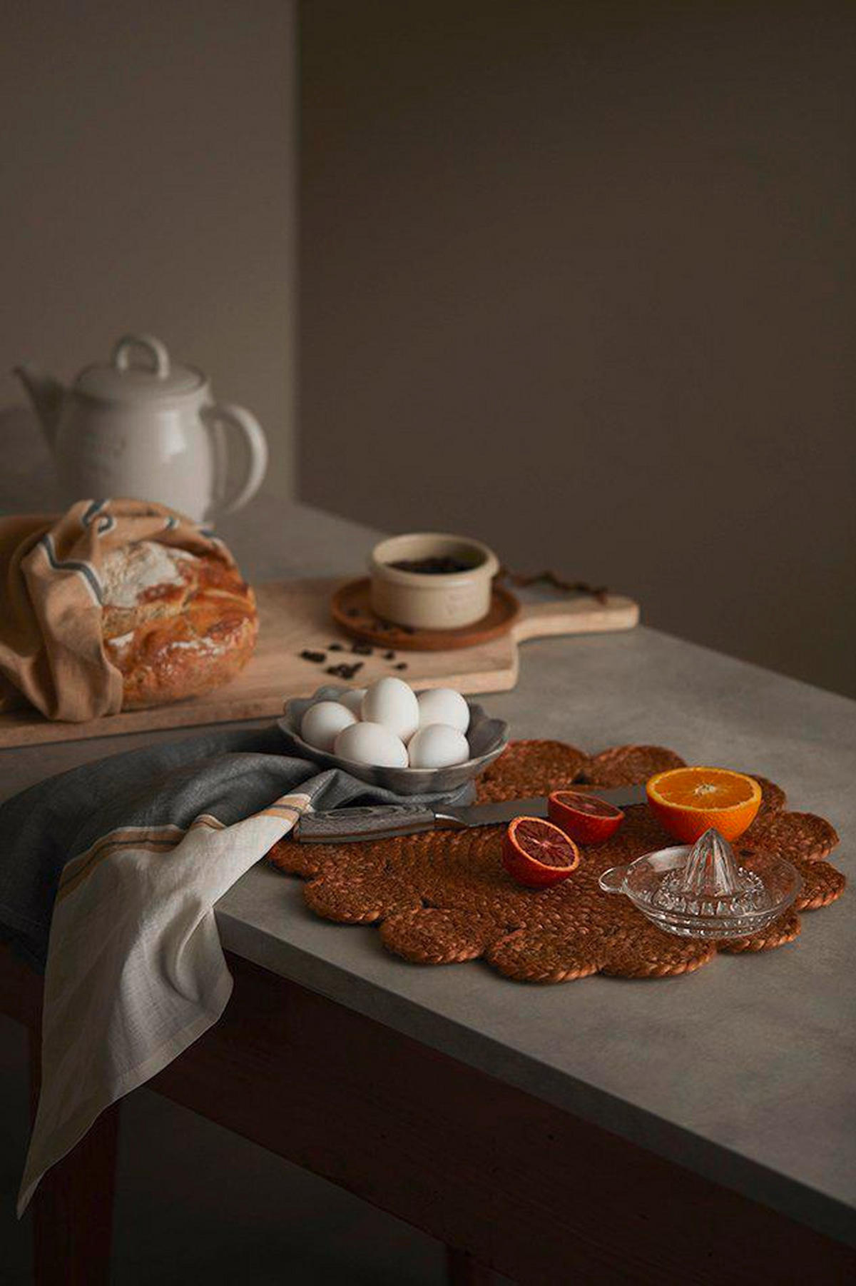 TISCHSET Dal Textil Flachgewebe Braun 40 cm  - Braun, Basics, Textil (40cm)