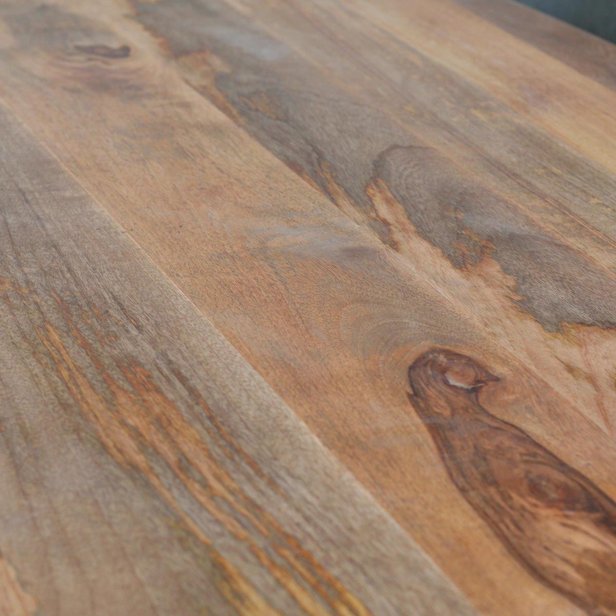 ESSTISCH in Holz 180/100/77 cm  - Schwarz/Braun, Natur, Holz/Metall (180/100/77cm) - MID.YOU