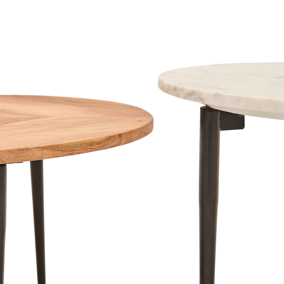 COUCHTISCH Akazie vollmassiv 110/35/50 cm Freiform Naturfarben, Schwarz  - Schwarz/Naturfarben, Design, Holz/Stein (110/35/50cm) - Livetastic