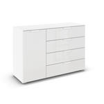 KOMMODE  in 120/81/42 cm  - Weiß, Design, Glas/Holzwerkstoff (120/81/42cm) - Carryhome