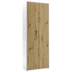 AKTENSCHRANK Eiche Artisan  - Eiche Artisan, MODERN, Holzwerkstoff (80/216/35cm) - Carryhome