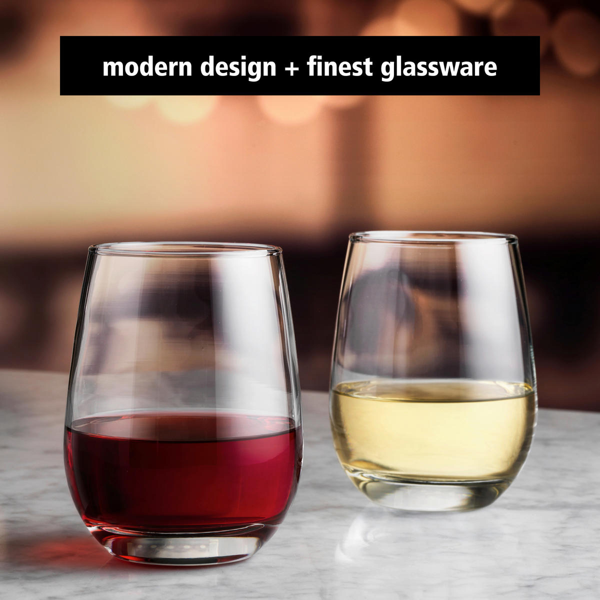 GLÄSERSET STEMLESS  12-teilig  - Klar, Basics, Glas (9/11,5cm)