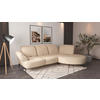 ECKSOFA DANCE E Sandfarben Chenille  - Sandfarben/Schwarz, MODERN, Textil/Metall (313/208cm) - Sit & More