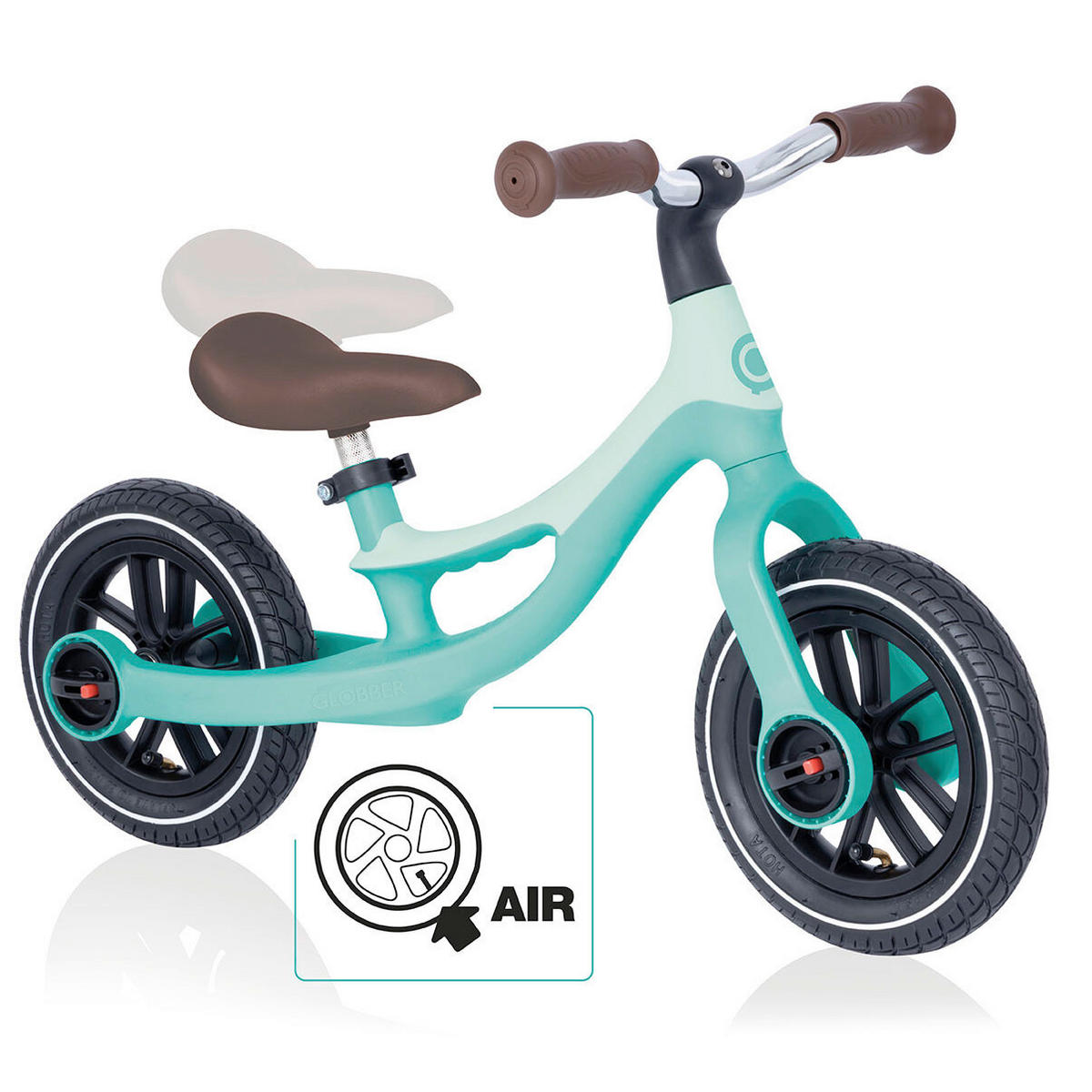 LAUFRAD GO BIKE ELITE AIR  - Mintgrün, LIFESTYLE, Kunststoff (77/42/47cm) - GLOBBER