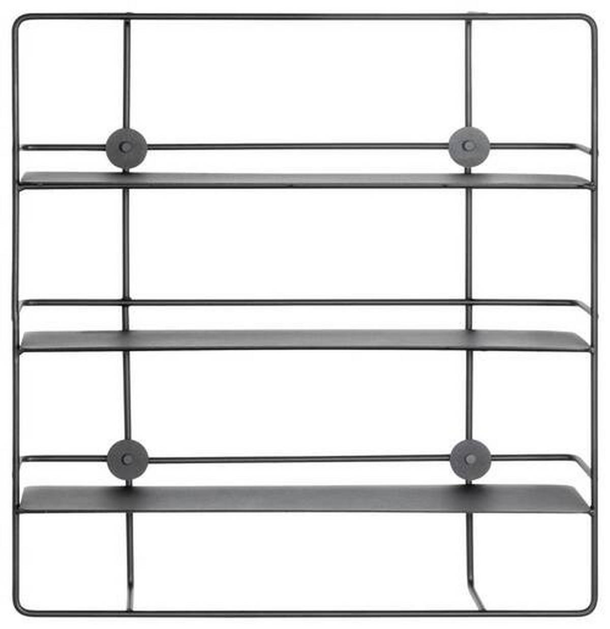 WANDREGAL Schwarz  - Schwarz, Design, Metall (53/56/14cm)