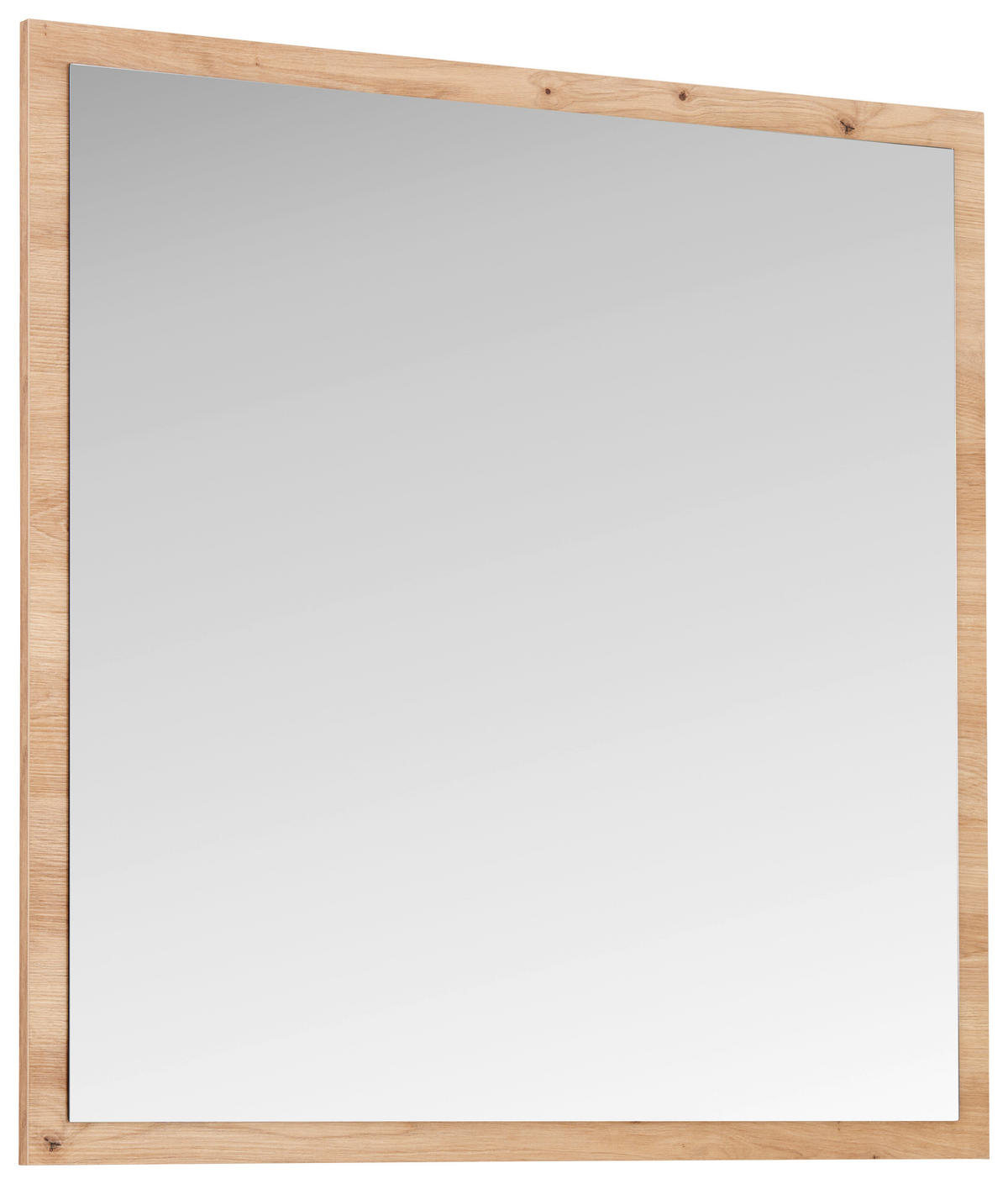 WANDSPIEGEL 80/80/2 cm    in quadratisch  - Eiche Artisan, MODERN, Glas/Holzwerkstoff (80/80/2cm) - Carryhome