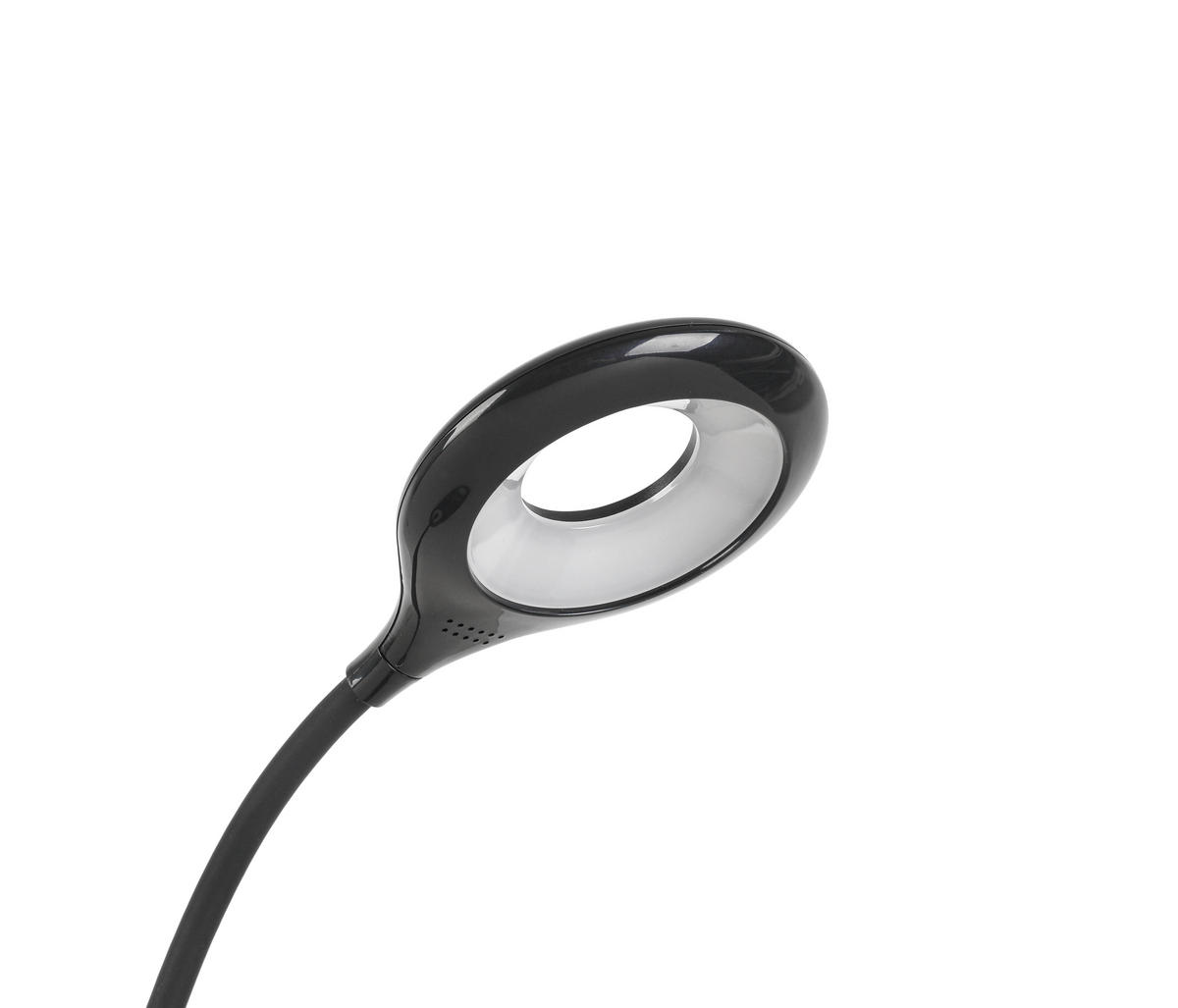 LED LAMPA SO ŠTIPCOM, dotykový stmievač, 42/11/12 cm - čierna, Basics, plast (42/11/12cm) - Boxxx