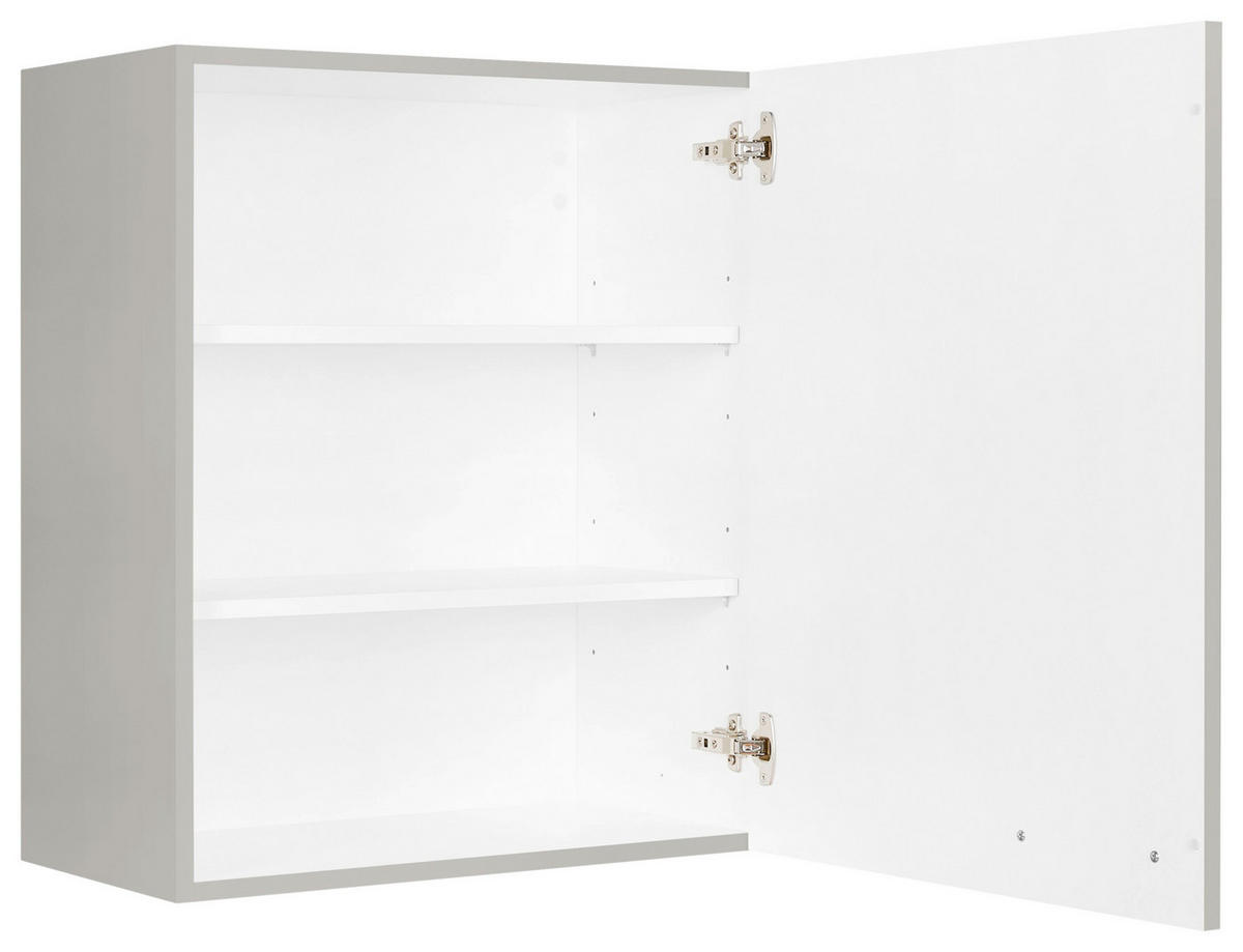 KÜCHENOBERSCHRANK 60/72/35 cm  in Grau  - Edelstahlfarben/Grau, MODERN, Holzwerkstoff (60/72/35cm) - Nobilia