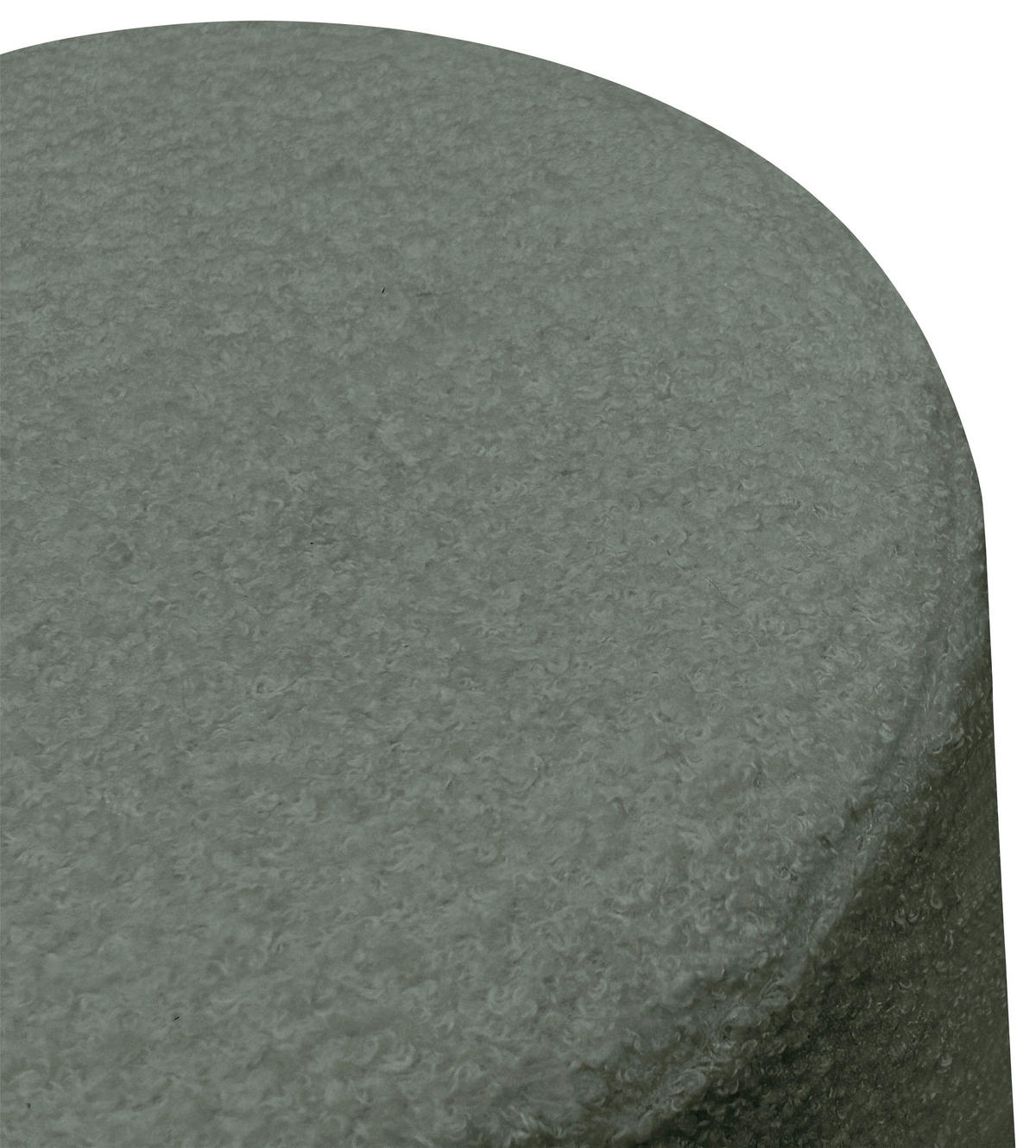 HOCKER Teddystoff Grün  - Weiß/Grün, Trend, Kunststoff/Textil (35/35/36cm) - Novel
