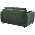 SCHLAFSOFA  in Chenille Waldgrün  - Waldgrün/Schwarz, KONVENTIONELL, Kunststoff/Textil (161/90/108cm) - Carryhome