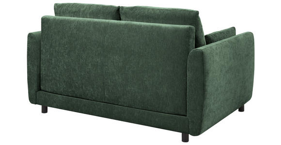 SCHLAFSOFA  in Chenille Waldgrün  - Waldgrün/Schwarz, KONVENTIONELL, Kunststoff/Textil (161/90/108cm) - Carryhome