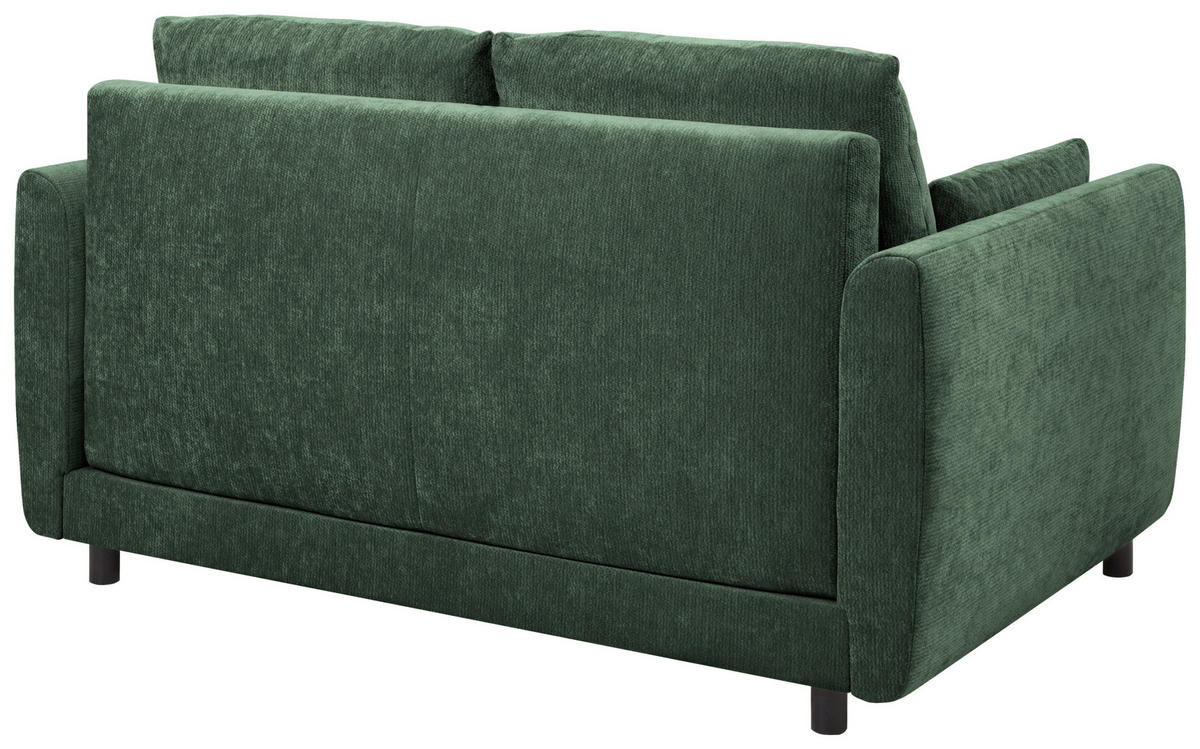 SCHLAFSOFA  in Chenille Waldgrün  - Waldgrün/Schwarz, KONVENTIONELL, Kunststoff/Textil (161/90/108cm) - Carryhome