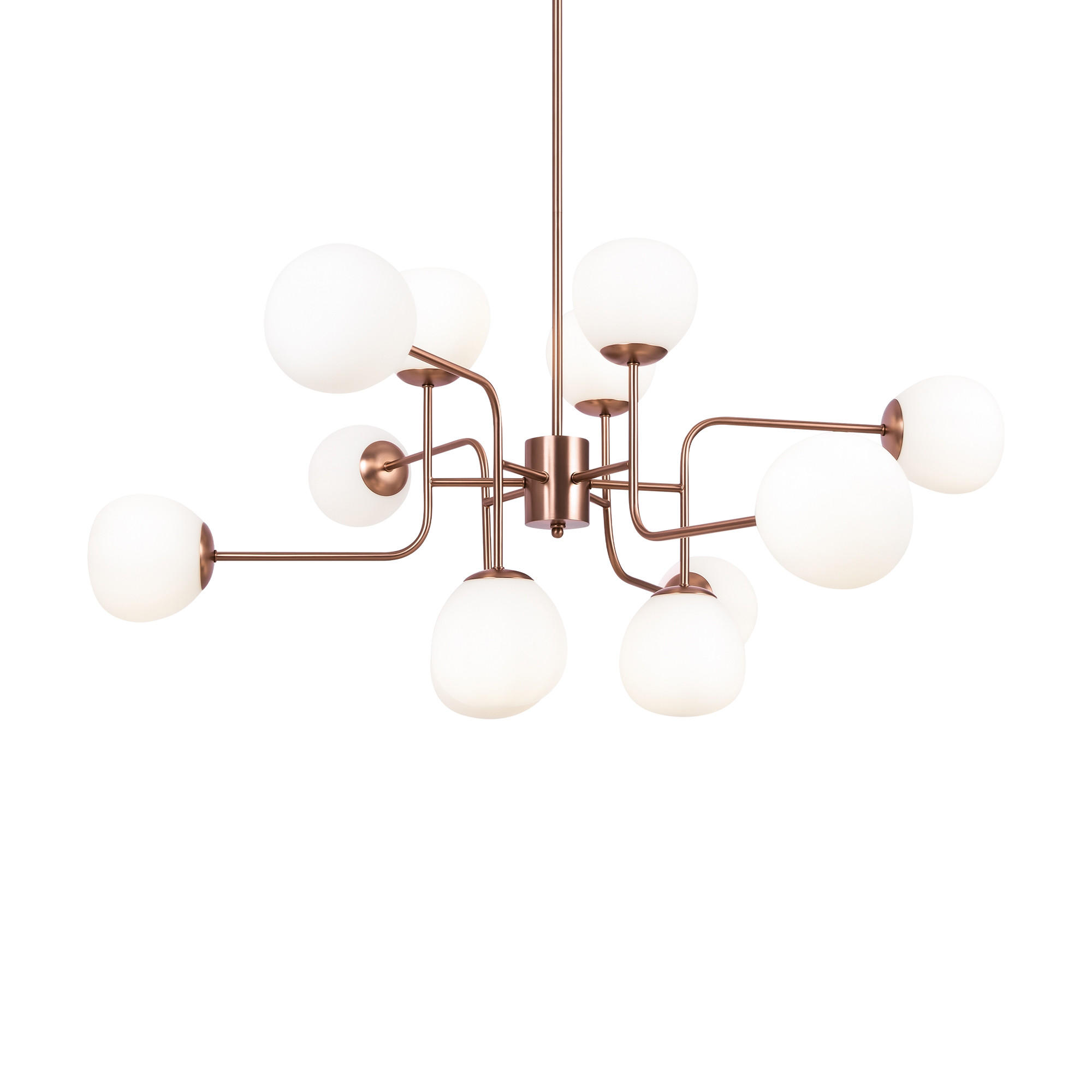 KRONLEUCHTER  110/42,7/50 cm   - Messingfarben, Trend, Glas/Metall (110/42,7/50cm) - MAYTONI