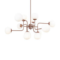 KRONLEUCHTER 110/42,7/50 cm  - Messingfarben, Trend, Glas/Metall (110/42,7/50cm) - MAYTONI