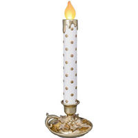 LED-KERZE  - Goldfarben/Weiß, LIFESTYLE, Kunststoff (18,2/50,7/17,8cm) - X-Mas