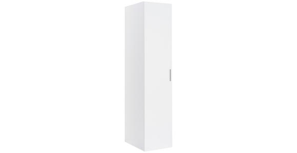GARDEROBENSCHRANK 30/185/40 cm - Chromfarben/Weiß, Design, Holzwerkstoff/Kunststoff (30/185/40cm) - Xora