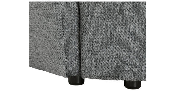 SCHLAFSOFA Chenille Dunkelgrau - Dunkelgrau/Schwarz, KONVENTIONELL, Kunststoff/Textil (238/74/107cm) - Carryhome