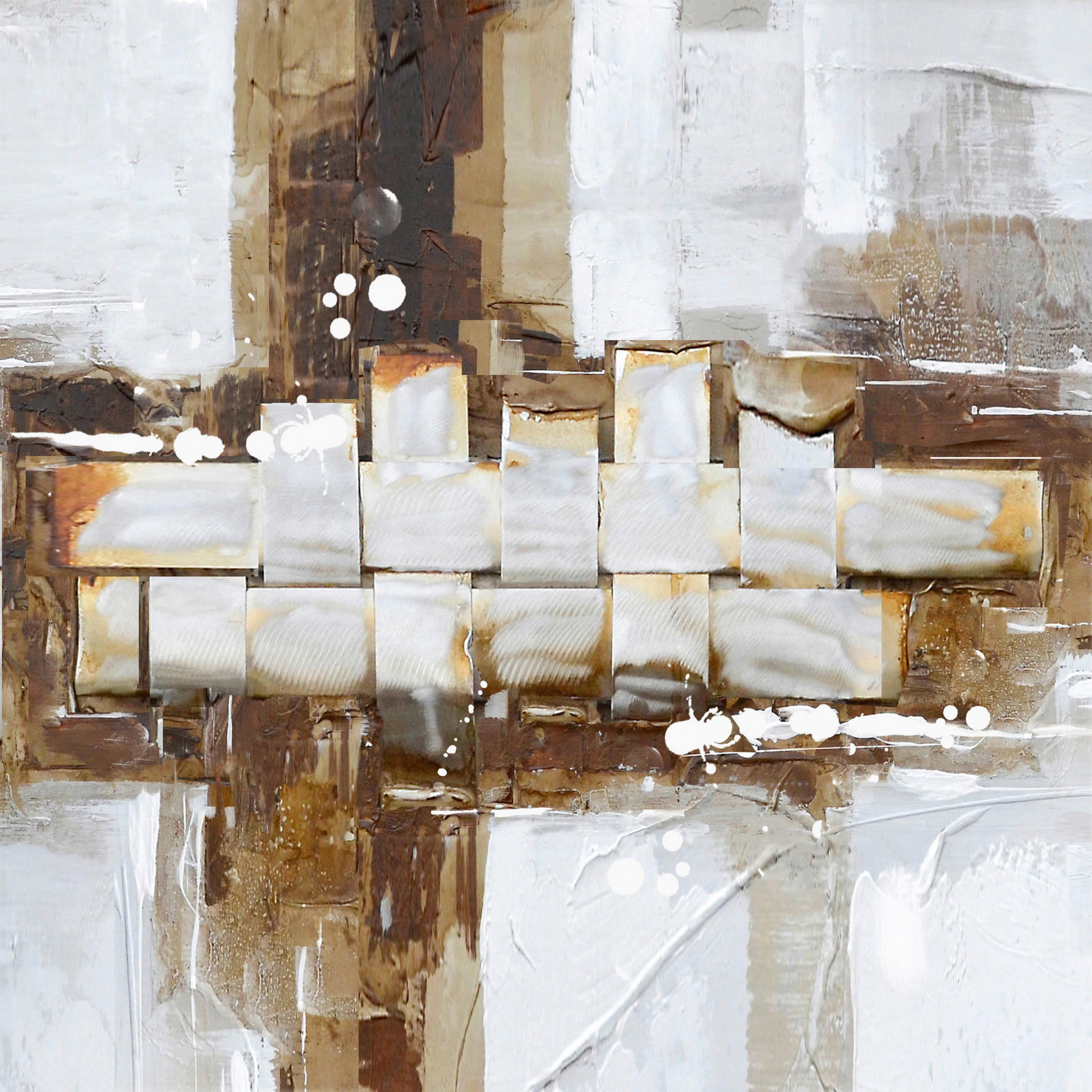 Monee OLEJOMALBA, abstraktní, 30/30 cm