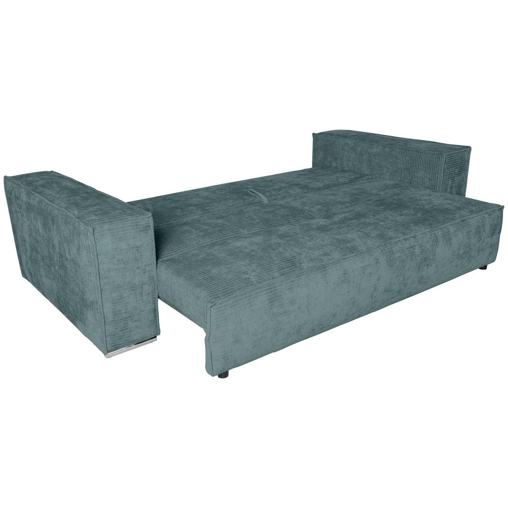 Thumbnail - Carryhome Bigsofa, Blau, Textil, 3-Sitzer, Füllung: Schaumstoff, 256x68x122 cm, Liegefunktion, Schlafen auf Sitzhöhe, Rü...