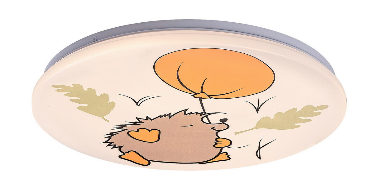 LED DEČJA PLAFONJERA HEDGY  - bela/višebojna, Dizajnerski, metal/plastika (37,5/5,5cm)