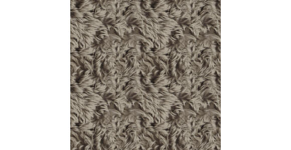 ARMLEHNSTUHL  in Eisen Teddystoff Echtleder pigmentiert  - Taupe/Schwarz, Design, Leder/Textil (59,5/83,5/63,5cm) - Belluti