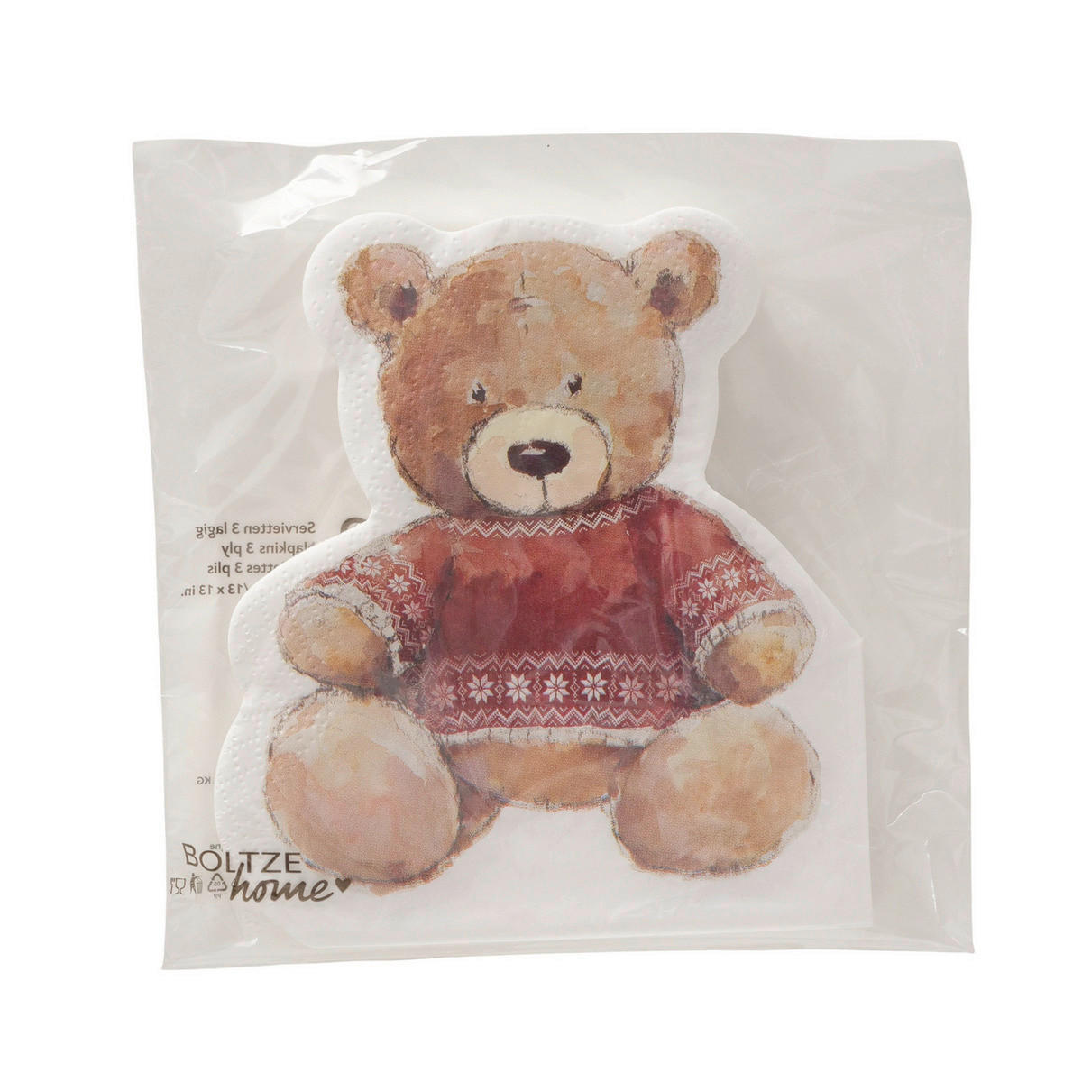 UBROUSEK 12 KS - hnědá, Basics, papír (14/15/1cm)