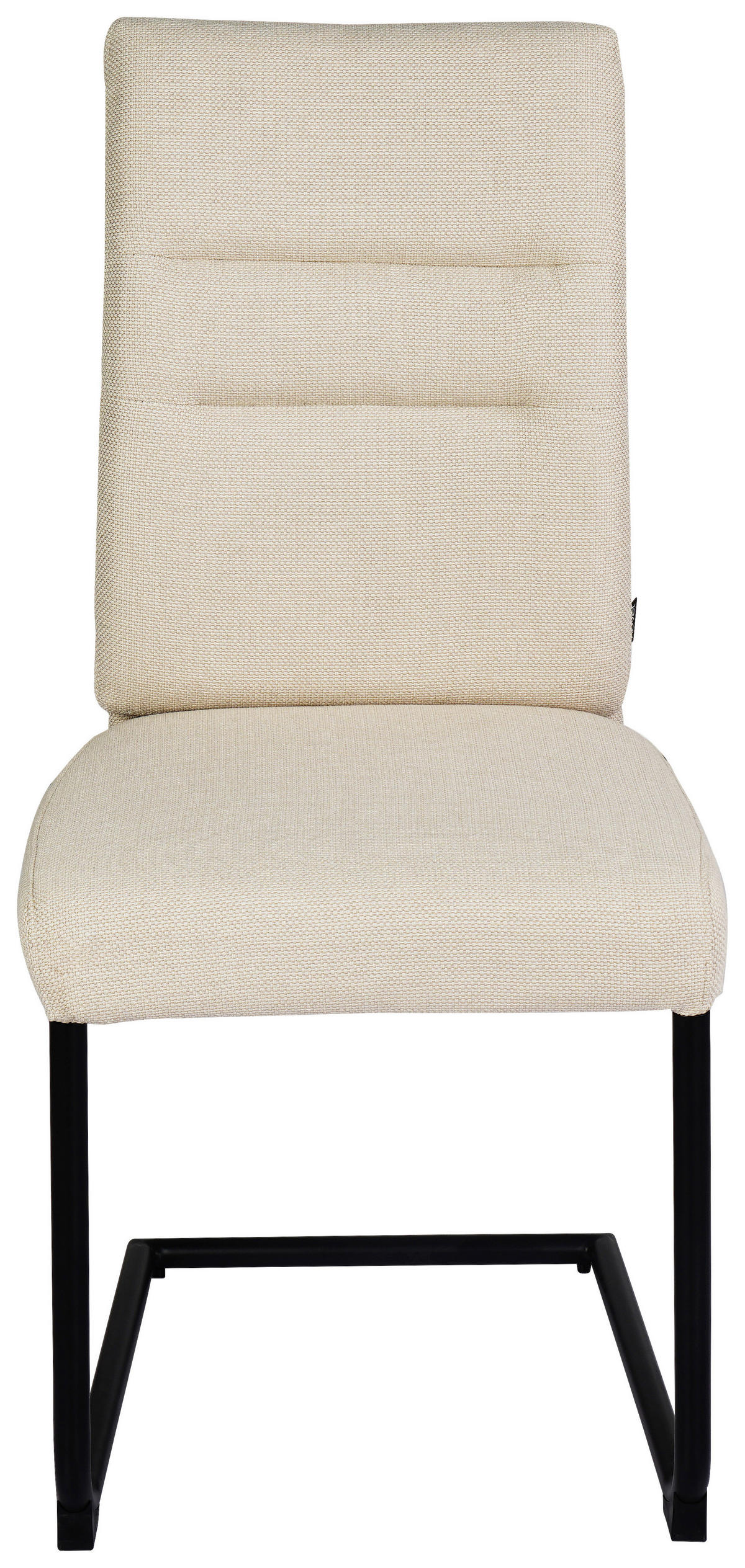 SCHWINGSTUHL   Mikrofaser  - Beige/Schwarz, Design, Textil/Metall (48/98/63cm) - Novel