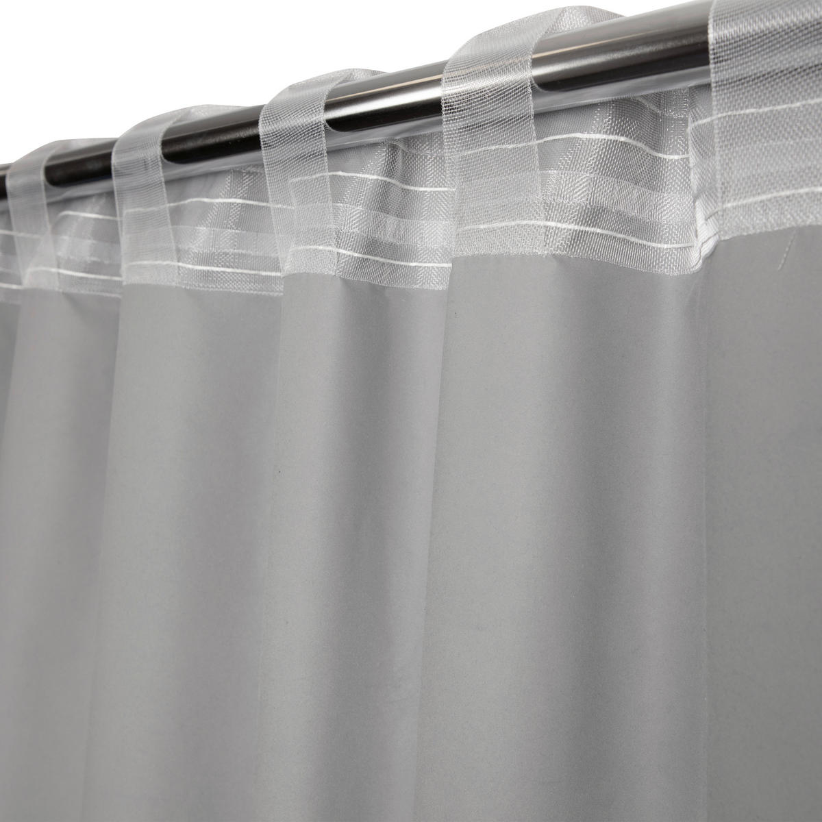 FERTIGVORHANG  black-out (lichtundurchlässig)   135/280 cm  - Hellgrau, Basics, Textil (135/280cm)