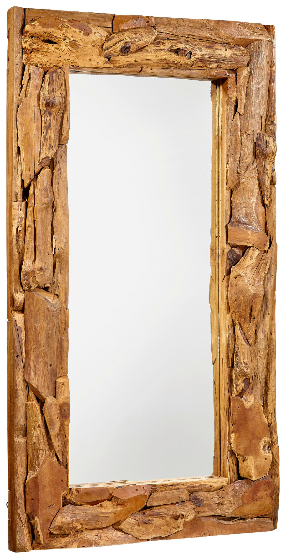 WANDSPIEGEL 100/180/7 cm    in rechteckig  - Teakfarben, LIFESTYLE, Glas/Holz (100/180/7cm) - Landscape