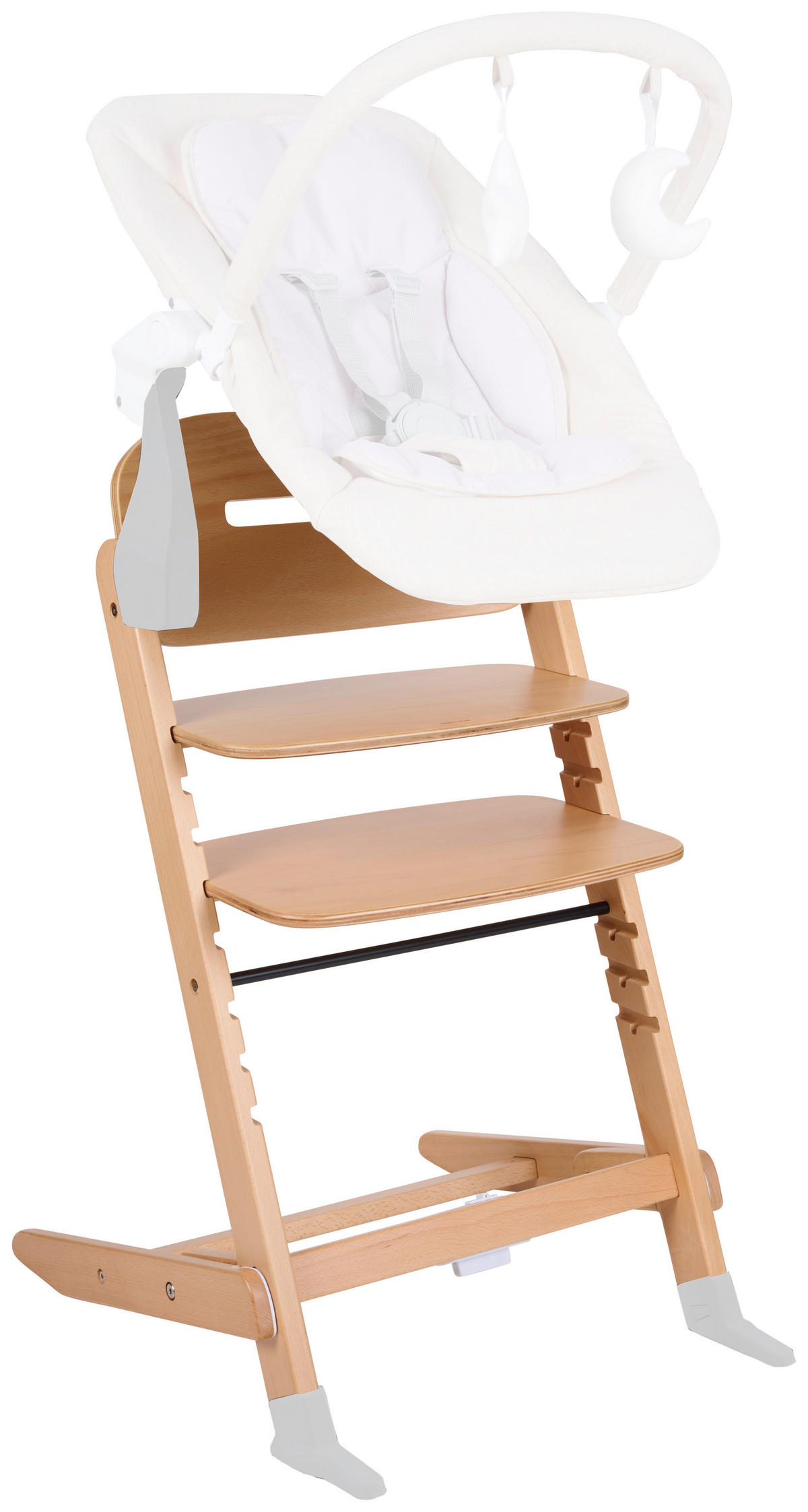 DETSKÁ JEDÁLENSKÁ STOLIČKA, buk lesný, prírodná farba - prírodná farba, Design, kov/drevo (63/48,5/81cm) - Jimmylee
