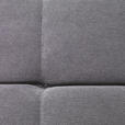 ECKSOFA Dunkelgrau Webstoff  - Dunkelgrau/Silberfarben, Design, Textil/Metall (295/201cm) - Hom`in