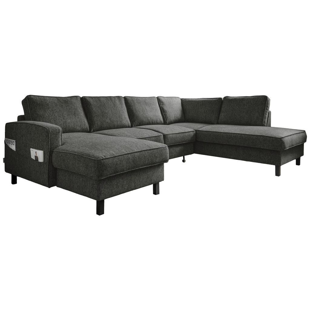 MID.YOU SEDACÍ SOUPRAVA, textil, tmavě šedá