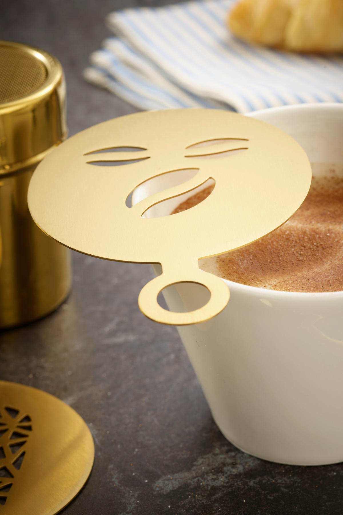 KAFFEESET 23-teilig  - Goldfarben, Design, Metall (10,5cm) - Echtwerk