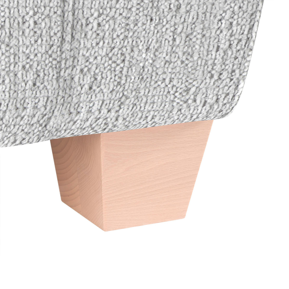 3-SITS SOFFA i chenille silver  - silver/naturfärgad, trä/textil (216/70-85/95cm) - MID.YOU