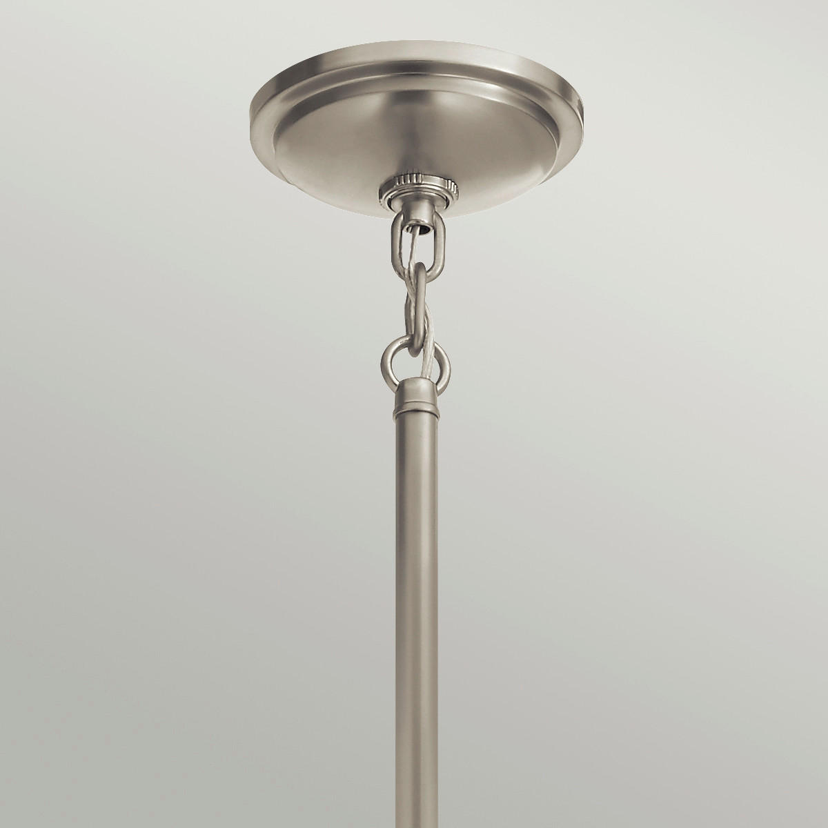 HÄNGELEUCHTE 40.8/75.1 cm  - Weiß/Nickelfarben, Design, Glas/Metall (40.8/75.1cm) - Elstead Lighting