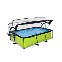 POOL-SET 220/150/65 cm  - Grün, KONVENTIONELL, Kunststoff (220/150/65cm) - EXIT Toys