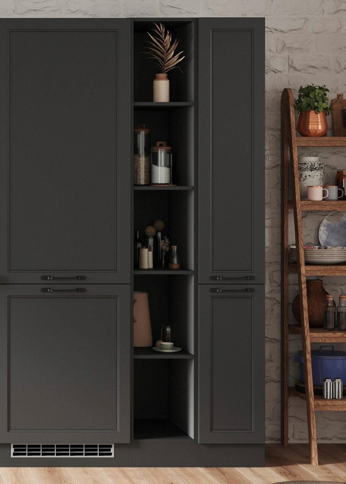 REGAL Grau  - Grau, LIFESTYLE, Holzwerkstoff (30/200/60cm) - Held