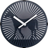 WANDUHR 30,5/30,5/5 cm   - Schwarz, Basics, Kunststoff (30,5/30,5/5cm)