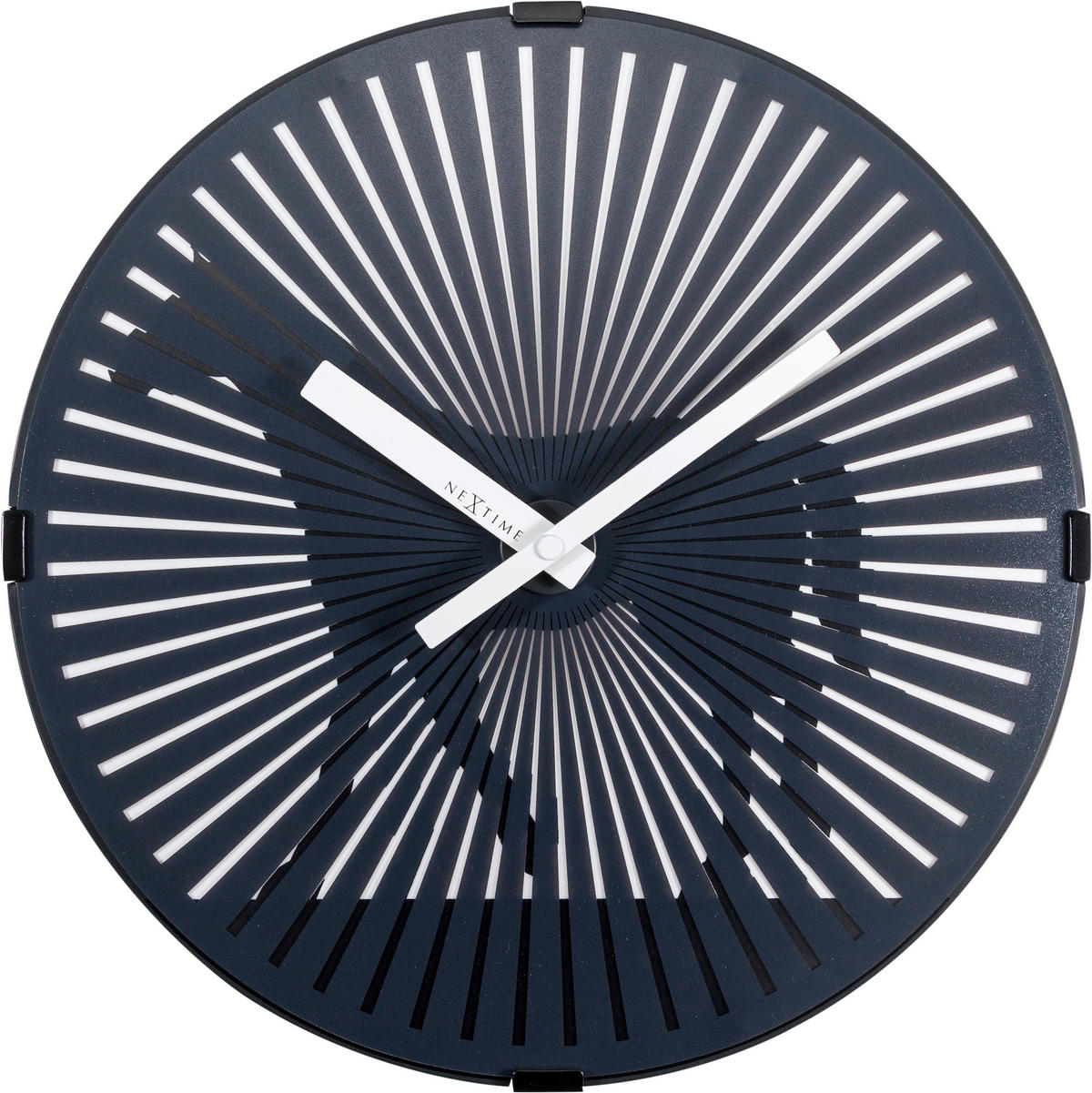 WANDUHR 30,5/30,5/5 cm   - Schwarz, Basics, Kunststoff (30,5/30,5/5cm)