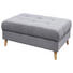 HOCKER in Textil, Holzwerkstoff Hellgrau - Hellgrau/Kieferfarben, KONVENTIONELL, Holz/Holzwerkstoff (106/48/80cm) - Carryhome HOCKER in Textil, Holzwerkstoff Hellgrau - Hellgrau/Kieferfarben, KONVENTIONELL, Holz/Holzwerkstoff (106/48/80cm) - Carryhome