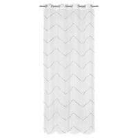 Perdea Cu Inele Tip Capsă semitransparent  - gri, Design, textil (135/245cm) - Esposa